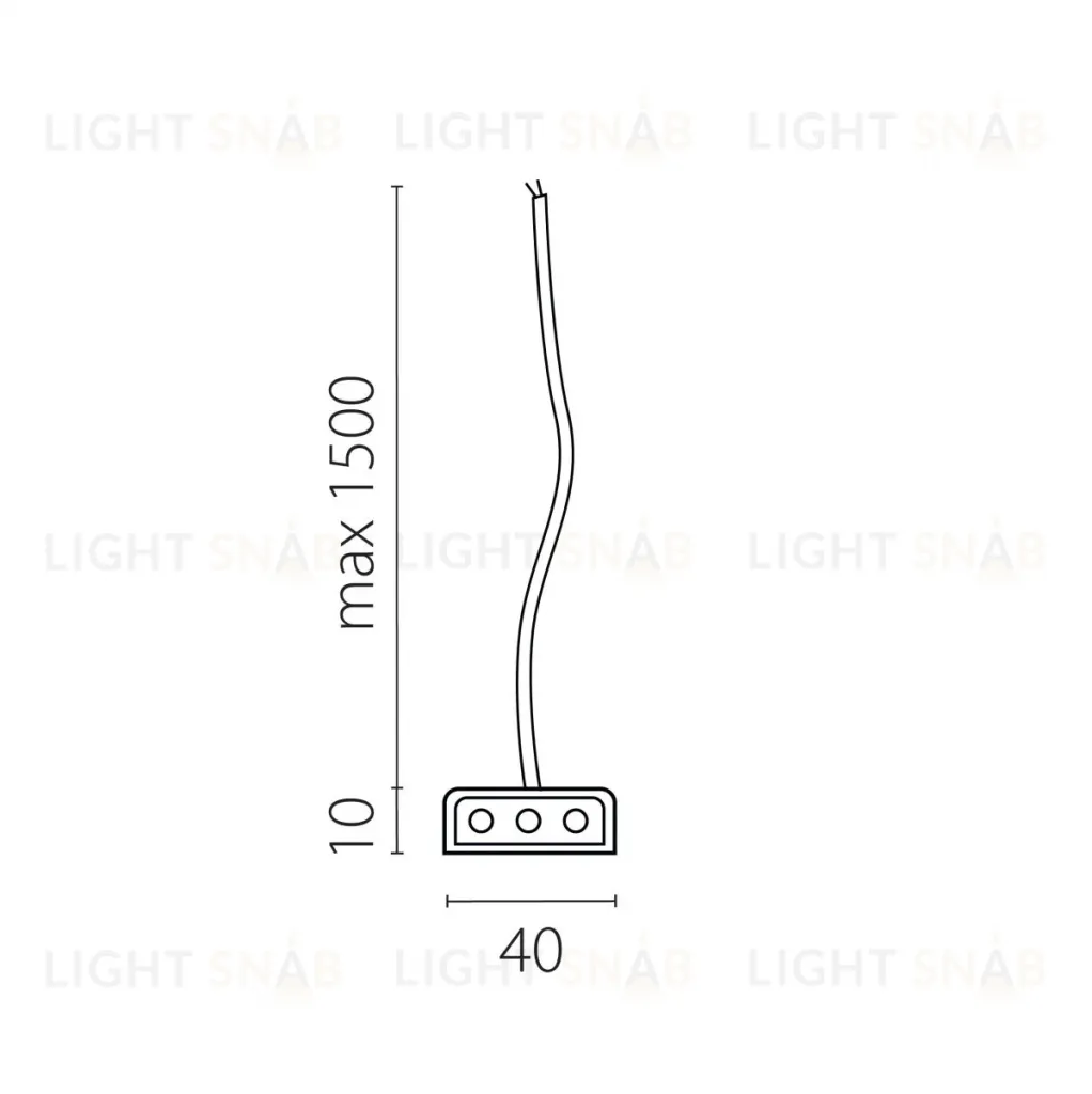 Подвод питания к 456ххх (1,5м) Lightstar Trito 456003 456003