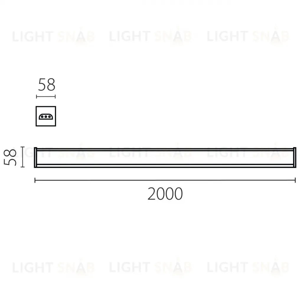 Линейный светильник Lightstar Trito 456807 456807
