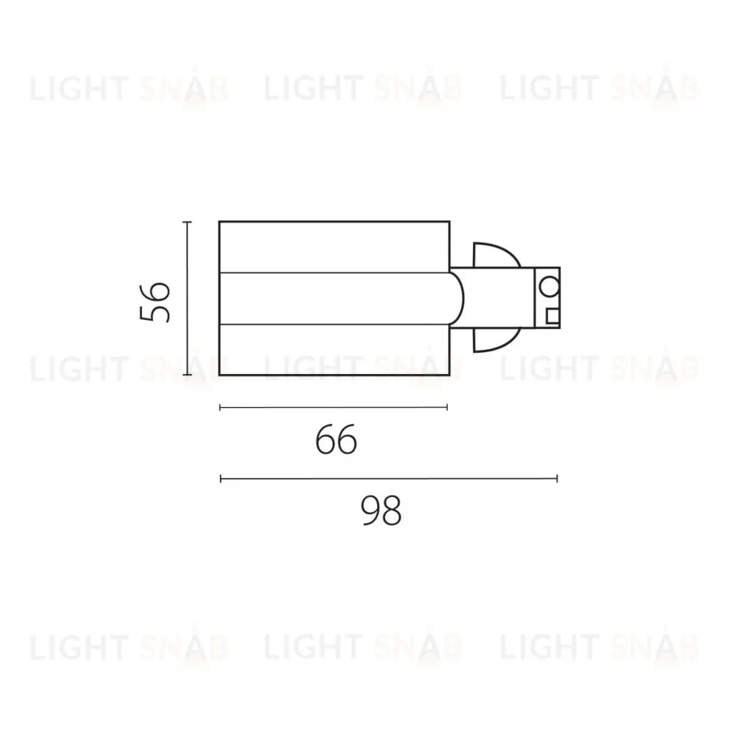 Питание боковое встраиваемое к треку 5030xx-R Lightstar Quattro 503117-RPS 503117-RPS