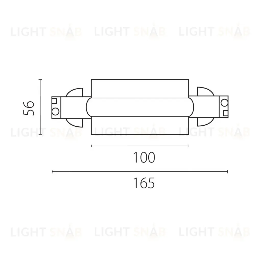 Питание центральное встраиваемое к треку 5030xx-R Lightstar Quattro 503187-RPS 503187-RPS