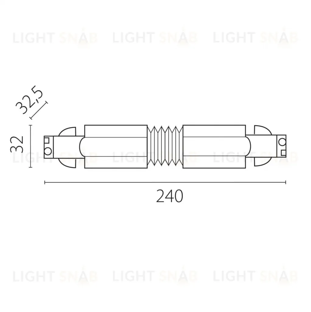 Соединение гибкое к треку 5040xx-(F)/(R) Lightstar Quattro 504157-FR 504157-FR