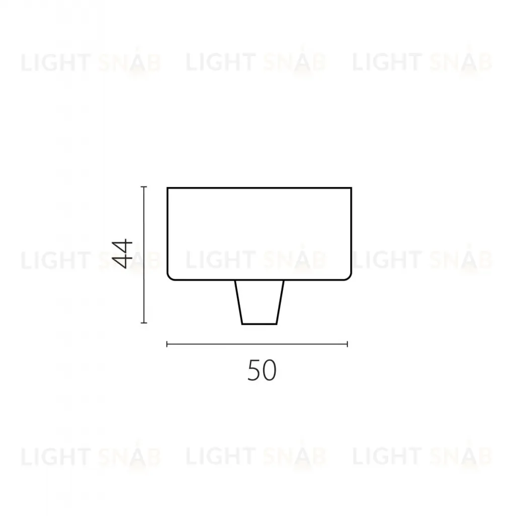 Чаша потолочная накладная 50 д/подвода питания 510117 на 48В черная Lightstar Due Hermes 510017 510017
