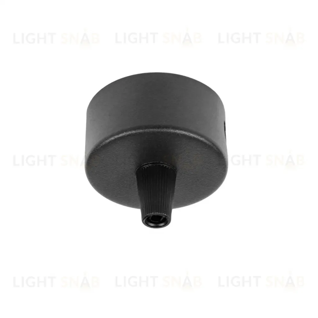 Чаша потолочная накладная 50 д/подвода питания 510117 на 48В черная Lightstar Due Hermes 510017 510017