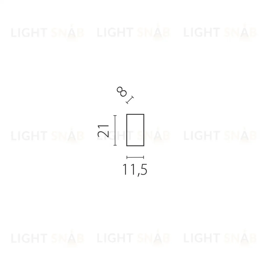 Заглушка торцевая черная Lightstar Due Hermes 510167 510167