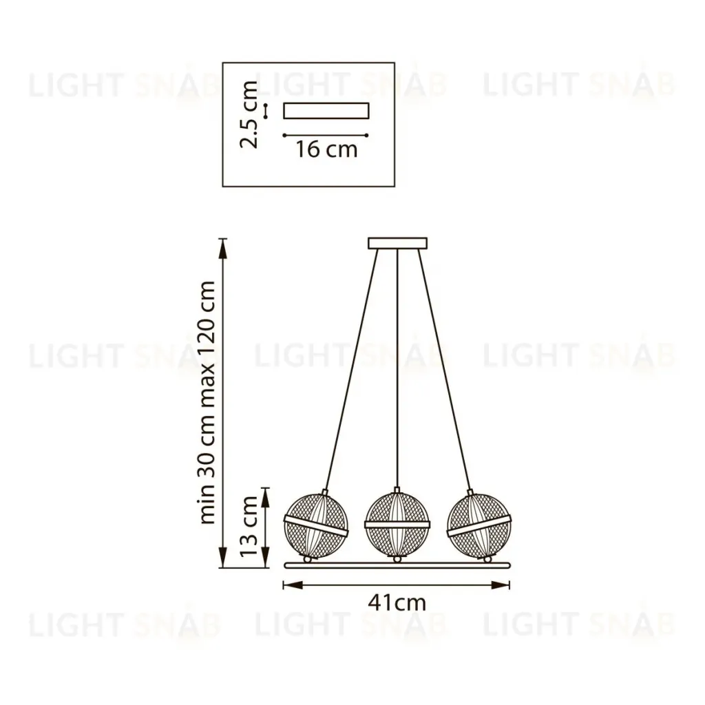 Подвесная люстра Lightstar Acrile G9 737033 737033