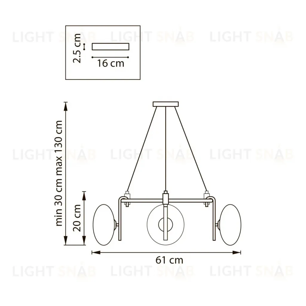 Подвесная люстра Lightstar Gamma G9 737136 737136
