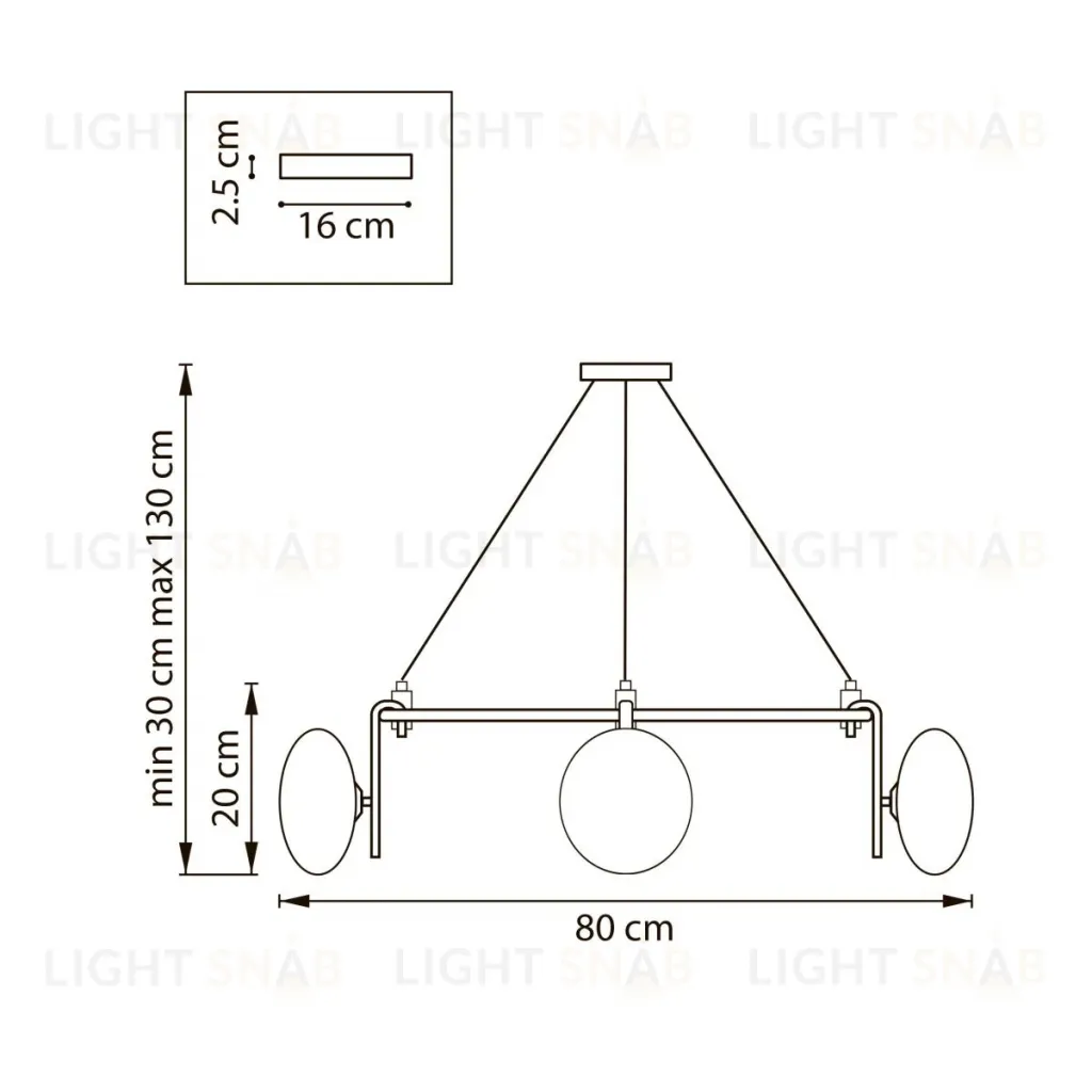Подвесная люстра Lightstar Gamma G9 737166 737166