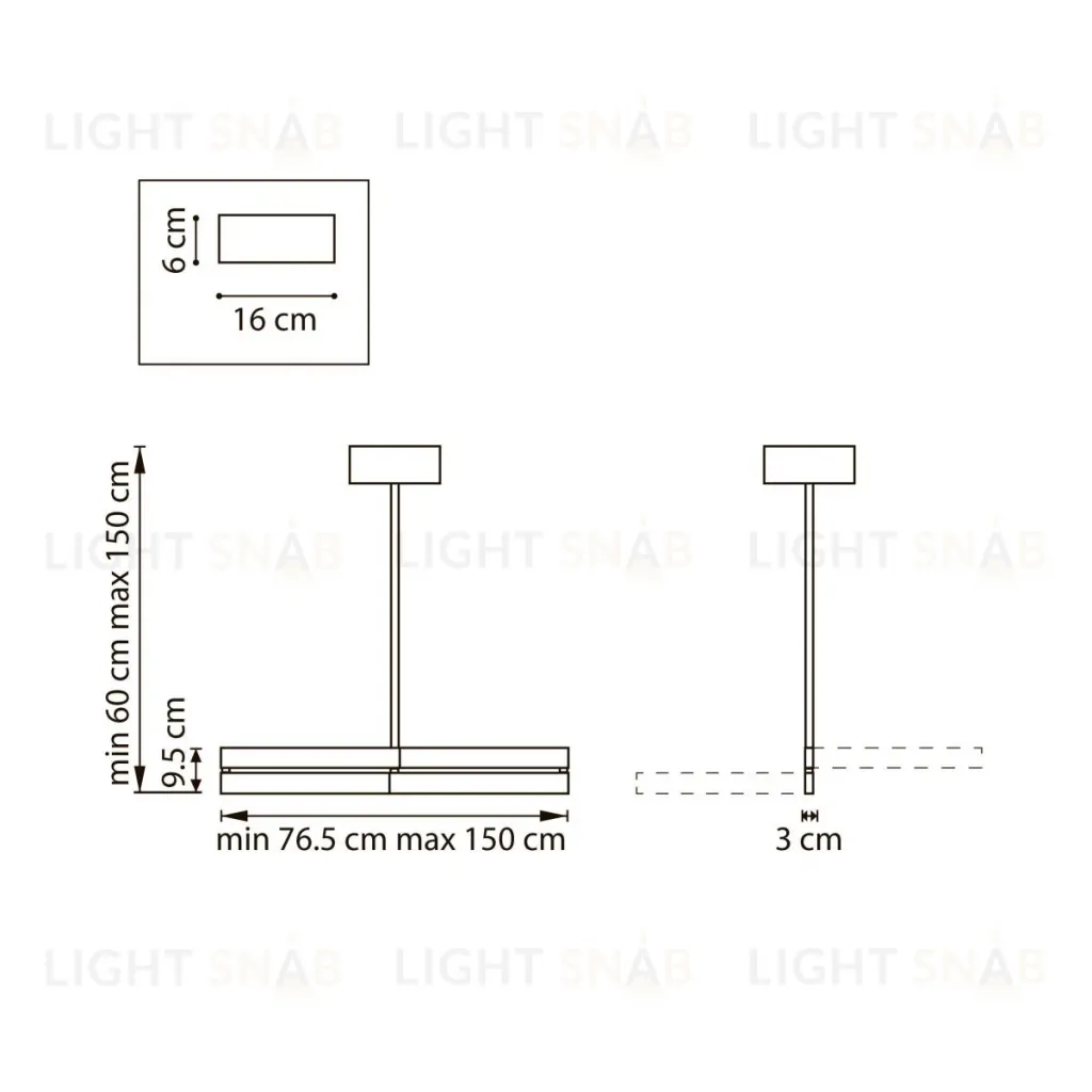 Люстра на штанге Lightstar Dive 740147 740147