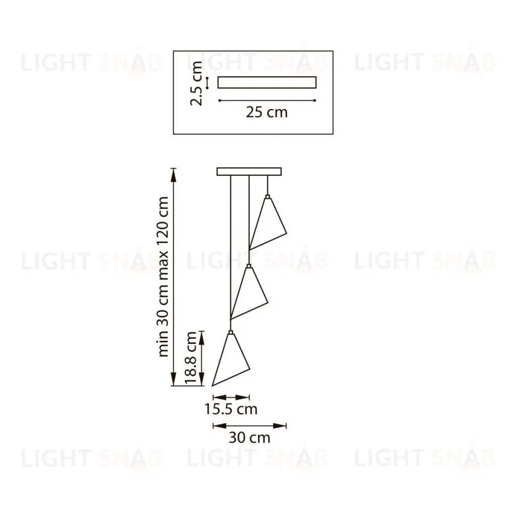 Подвесная люстра Lightstar Cone GW 757036 757036