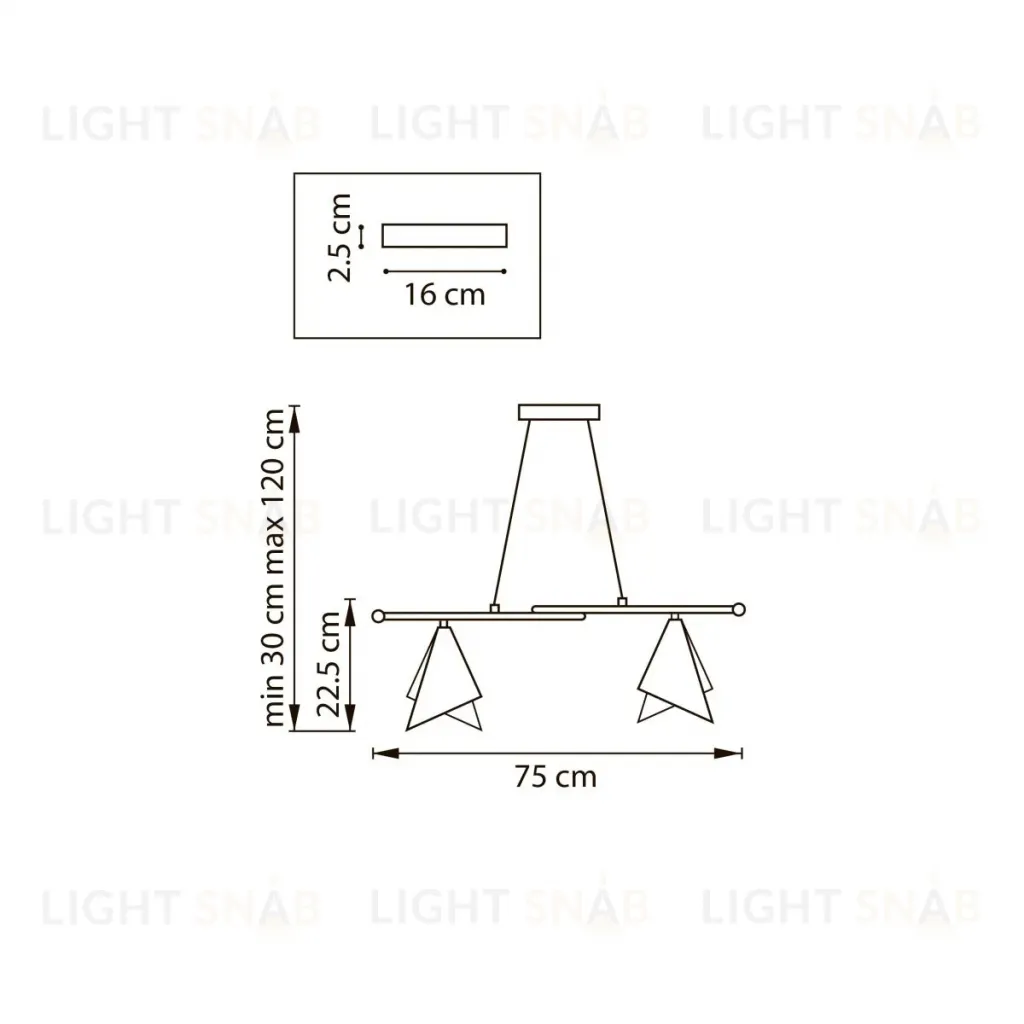 Подвесная люстра Lightstar Cone GW 757046 757046