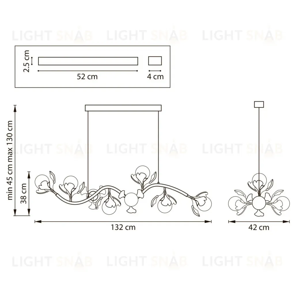 Подвесная люстра Lightstar Ceramo BW 799087 799087