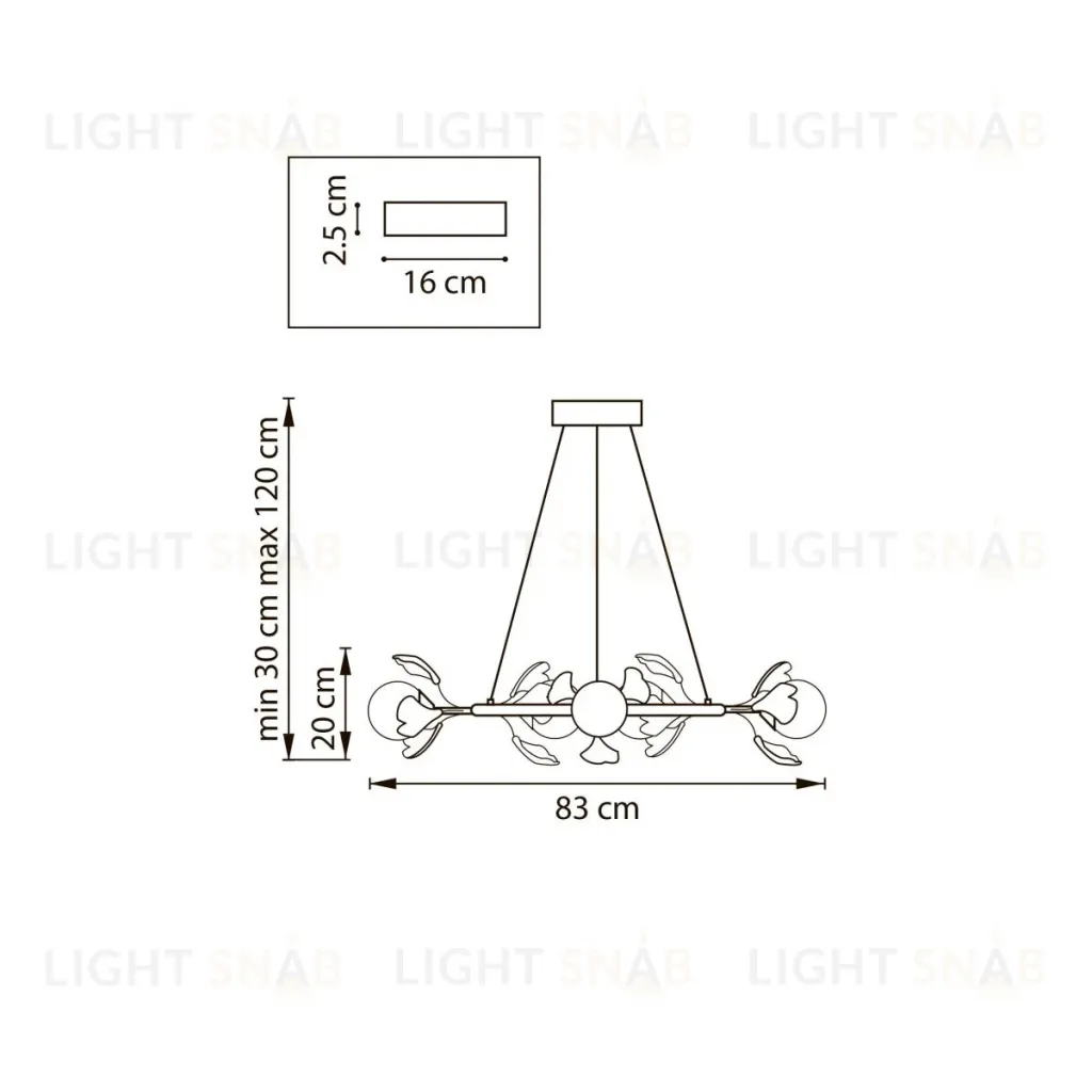Подвесная люстра Lightstar Ceramo BW 799097 799097