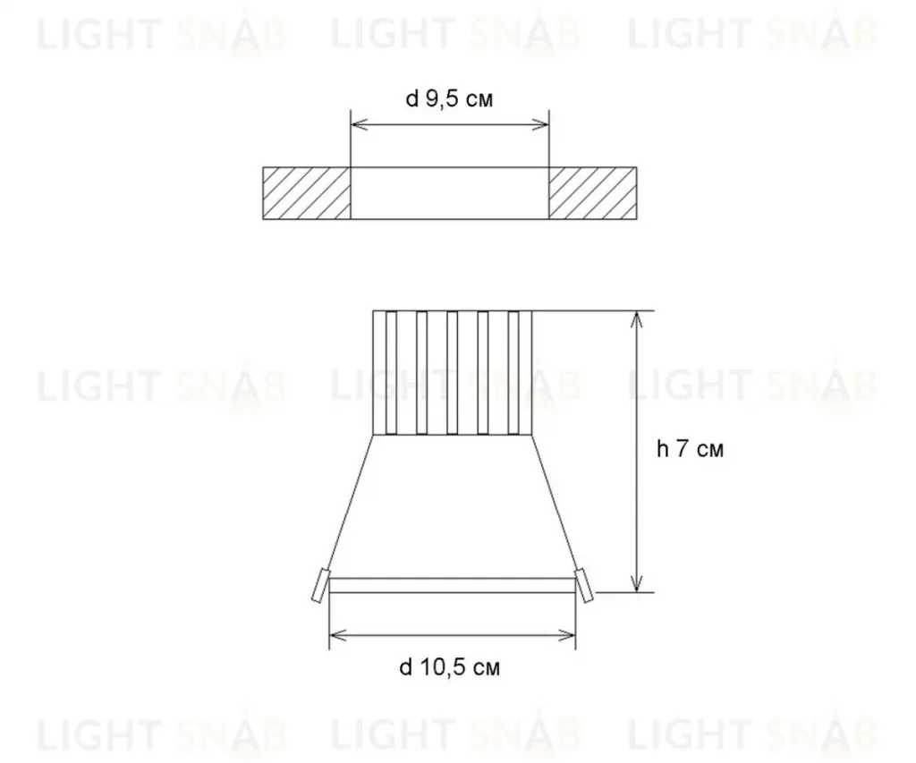 Встраиваемый светильники Kink Light Точка 2143(4000K) 2143(4000K)
