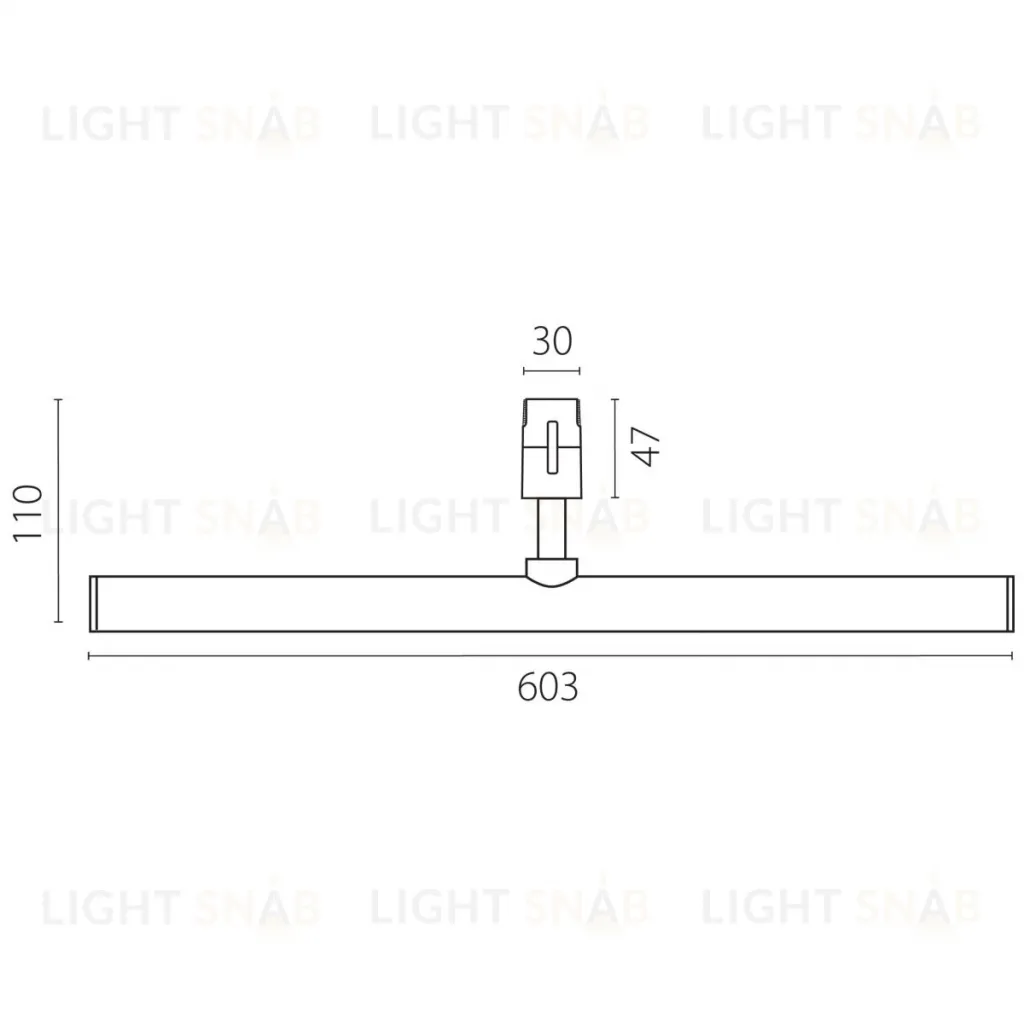 Трековый однофазный светильник Lightstar Due Hermes 270547 270547