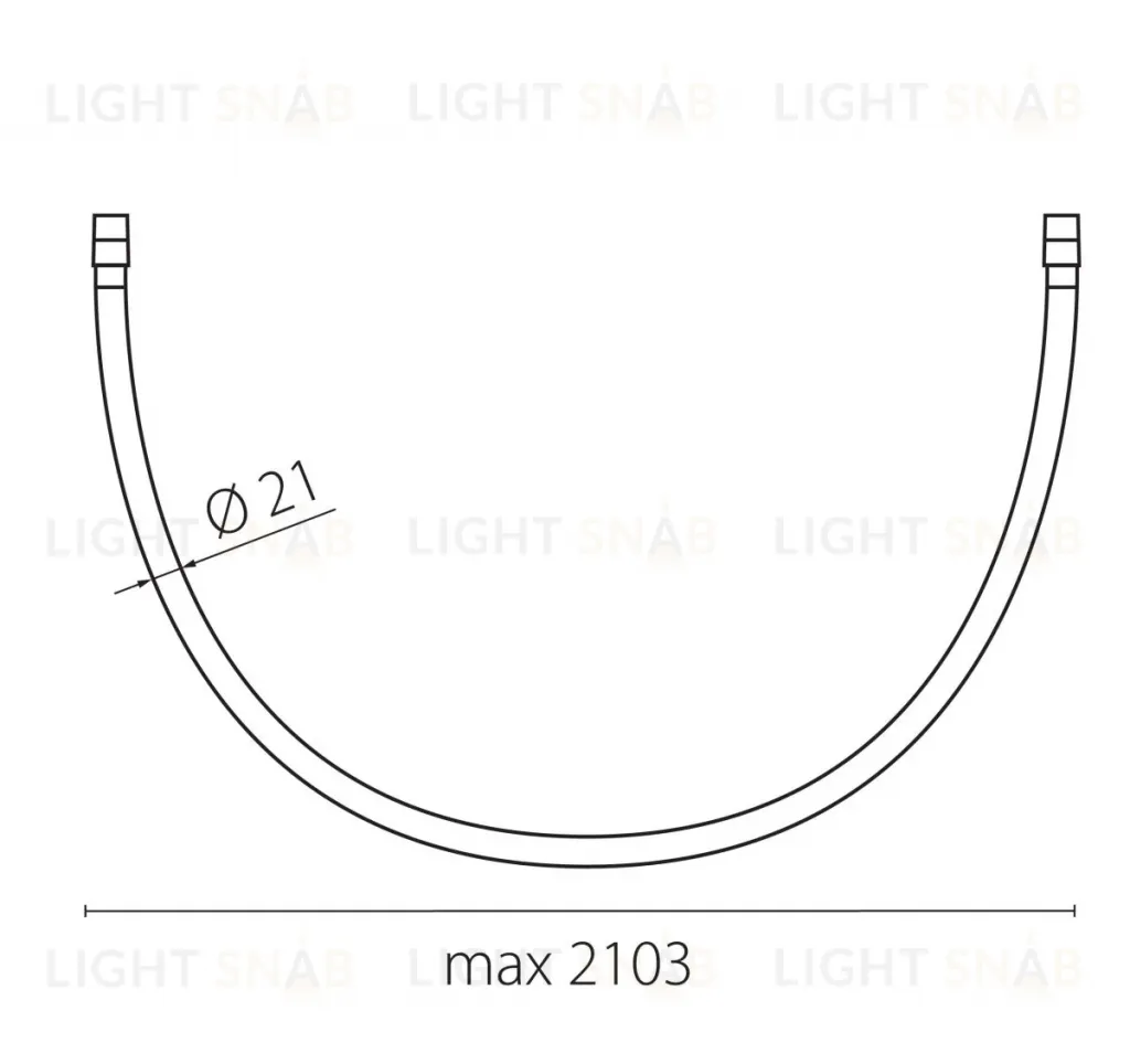 Трековый однофазный гибкий светильник Lightstar Due Hermes 270747 270747