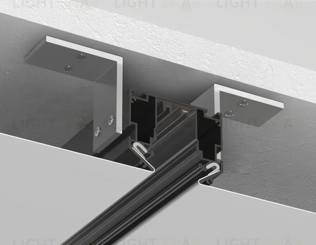 Шинопровод магнитный в натяжной потолок с торц. Заглушк. 2шт Ambrella Light Track System GL1017 GL1017