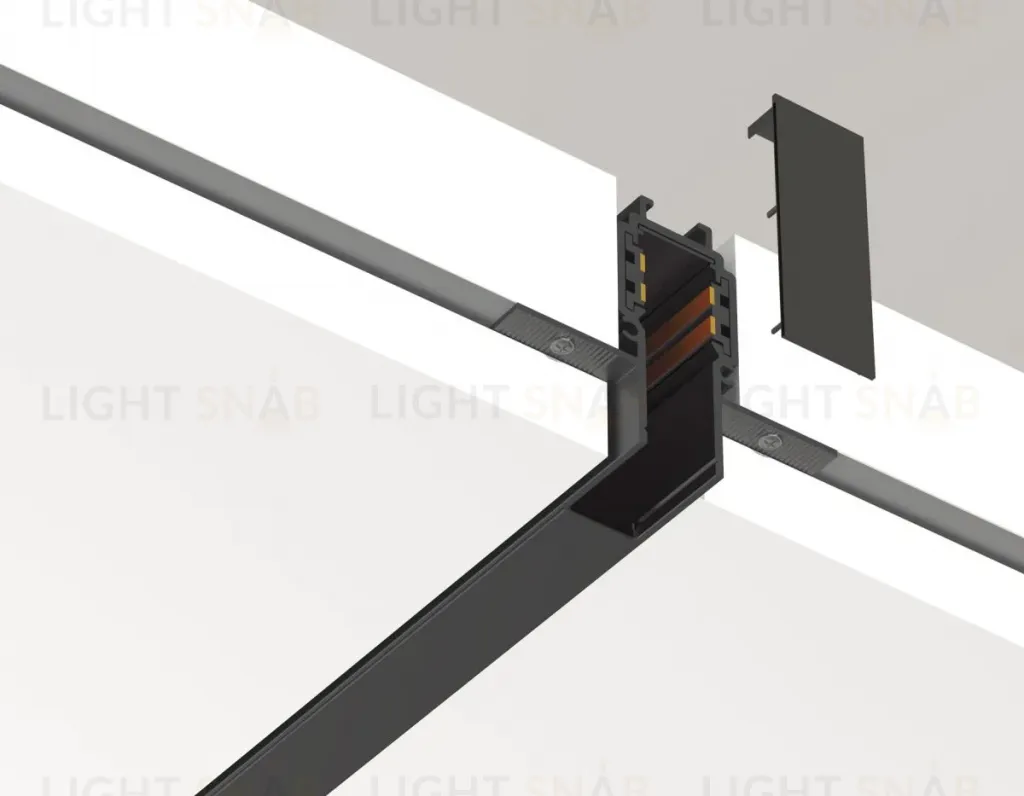 Шинопровод низковольтный встраиваемый с торц. Заглушк. 2шт Ambrella Light Track System GL1922 GL1922