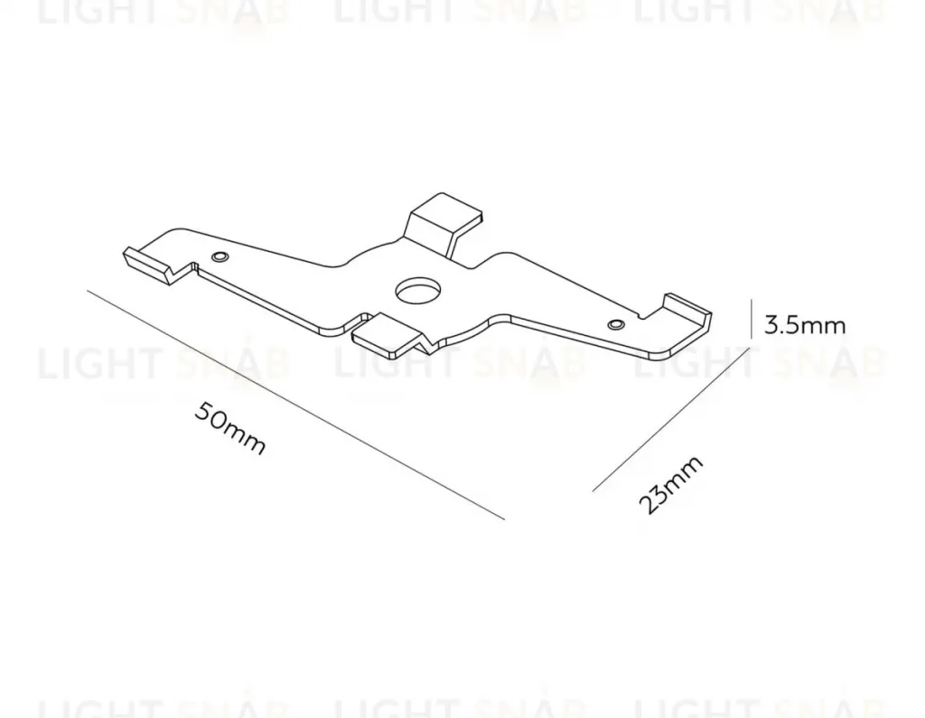 Крепеж потолочный для накладного магнитного шинопровода Ambrella Light Track System GL1995 GL1995