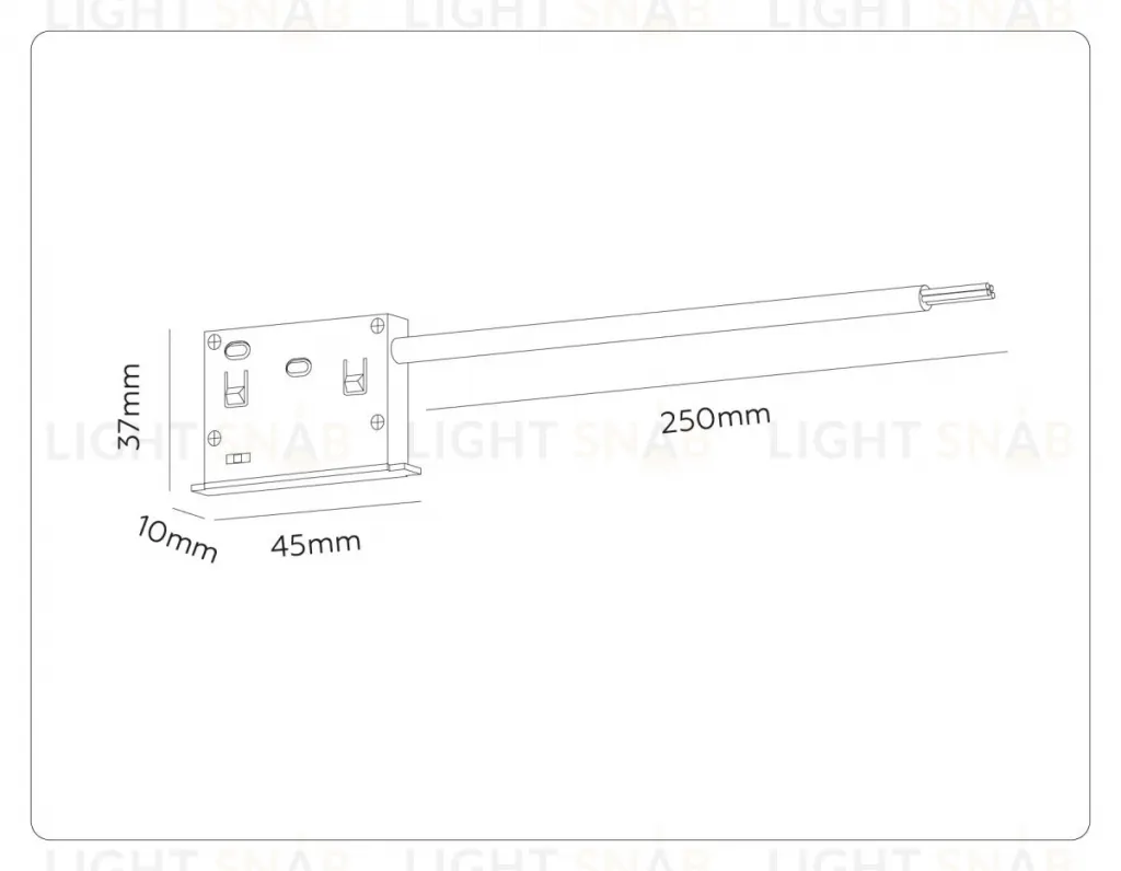 Ввод питания для магнитного шинопровода Ambrella Light Track System GL2025 GL2025