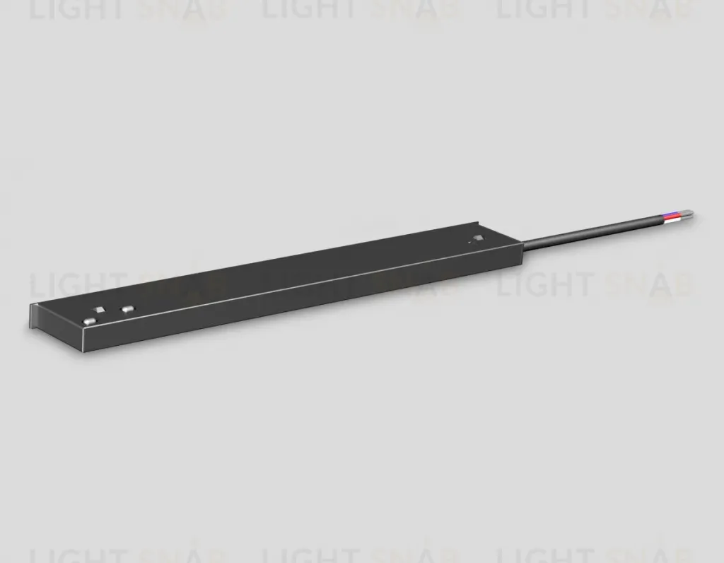 Блок питания внутренний с вводом питания для магнитного шинопровода Ambrella Light Track System 48V 10mm 200W GL2065 GL2065