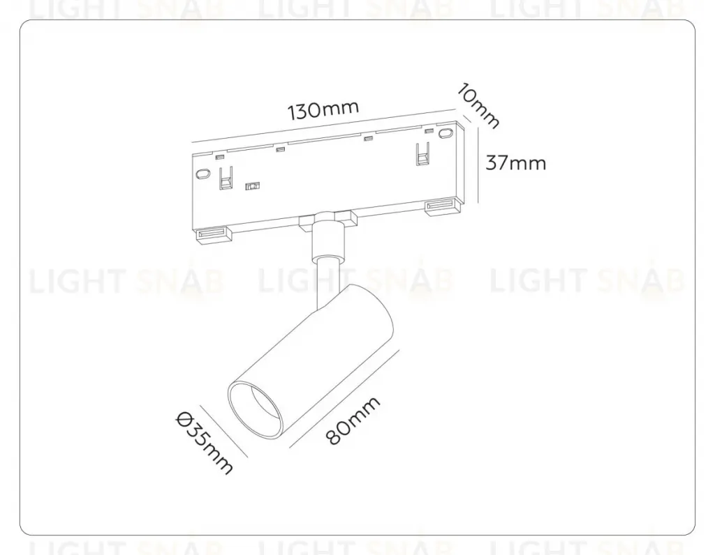 Трековый магнитный светильник Ambrella Light Track System GL2301 GL2301