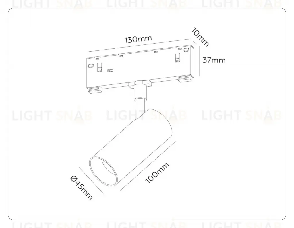 Трековый магнитный светильник Ambrella Light Track System GL2305 GL2305