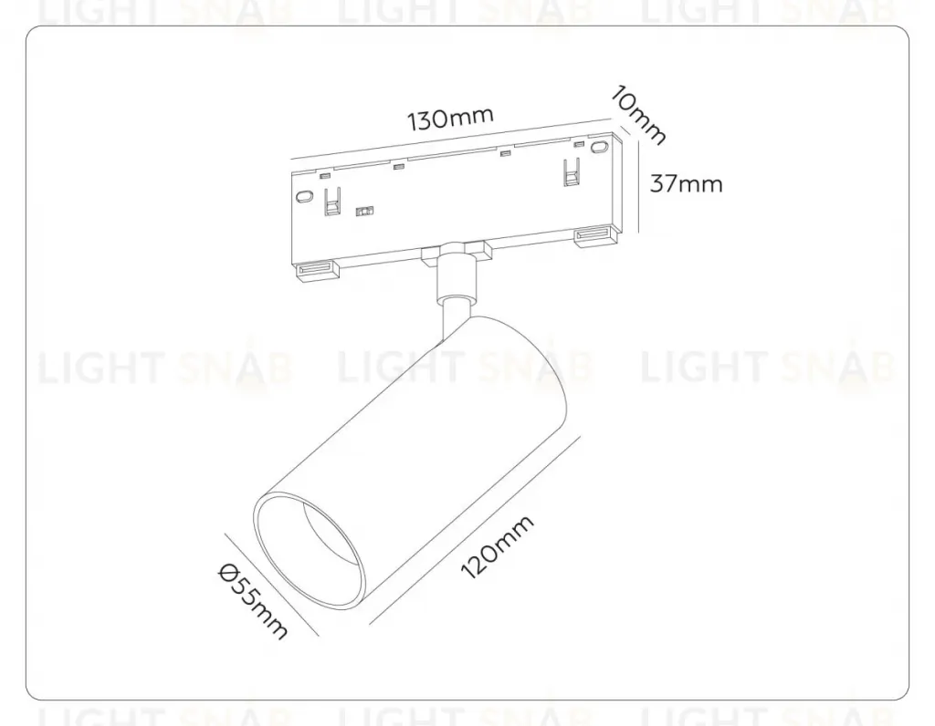 Трековый магнитный светильник Ambrella Light Track System GL2310 GL2310
