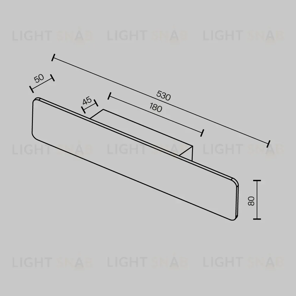 Настенный светильник Maytoni Technical Stela C81WL-18W3K-B C81WL-18W3K-B