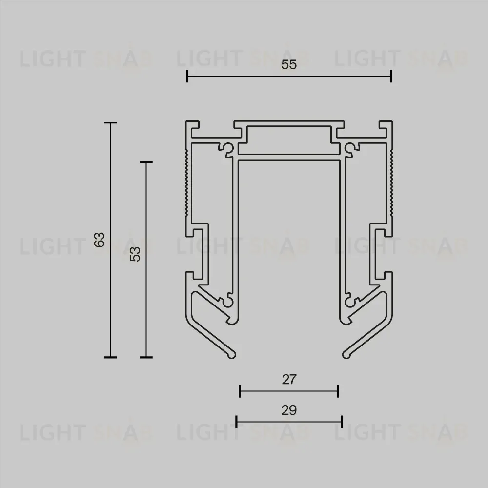 Профиль Maytoni Technical TRA034MP-212S(N) TRA034MP-212S(N)
