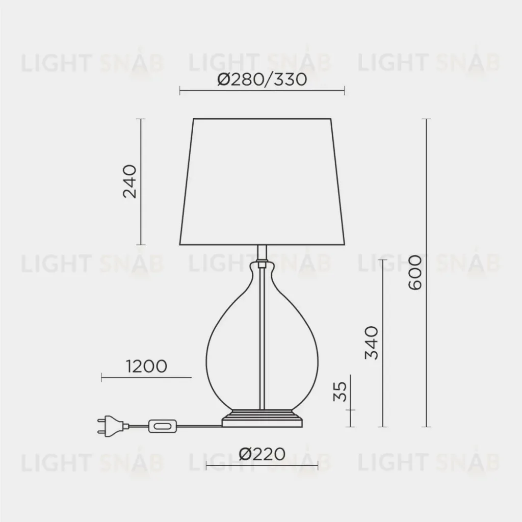 Настольная лампа Modelux ML.6111.01TL BK ML.6111.01TL BK