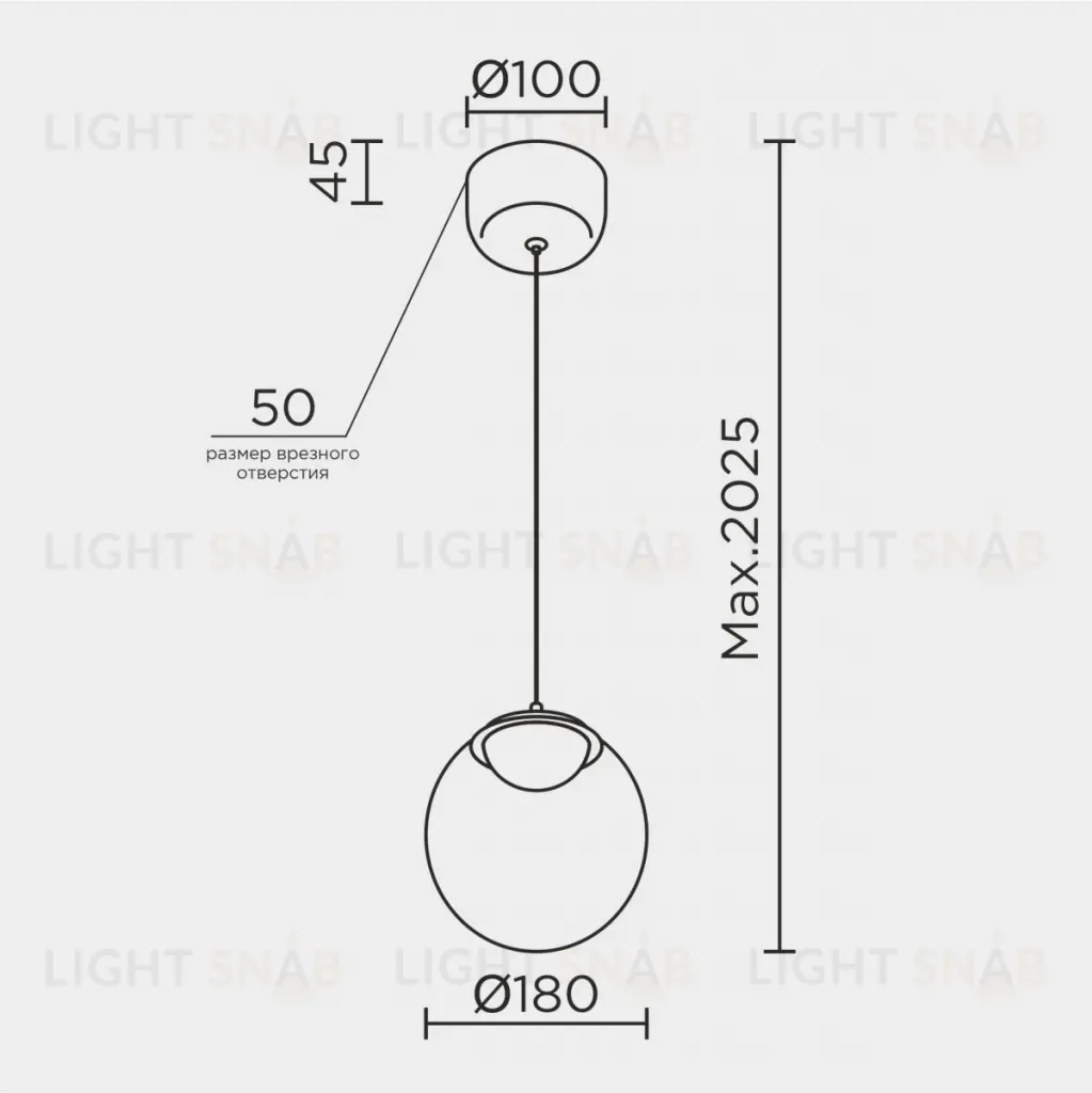 Подвесной светильник Modelux ML.2338.180 BK-GD ML.2338.180 BK-GD