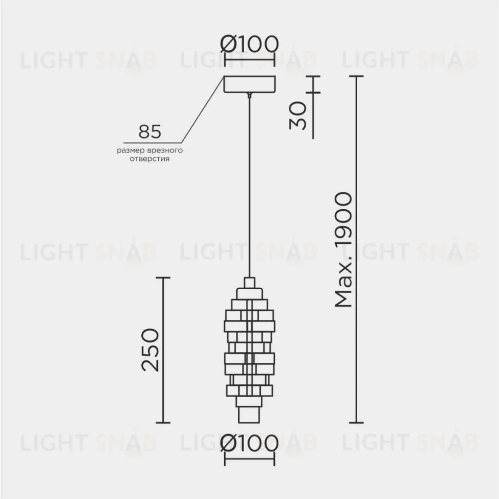 Подвесная люстра Modelux ML.9050.100 CR ML.9050.100 CR