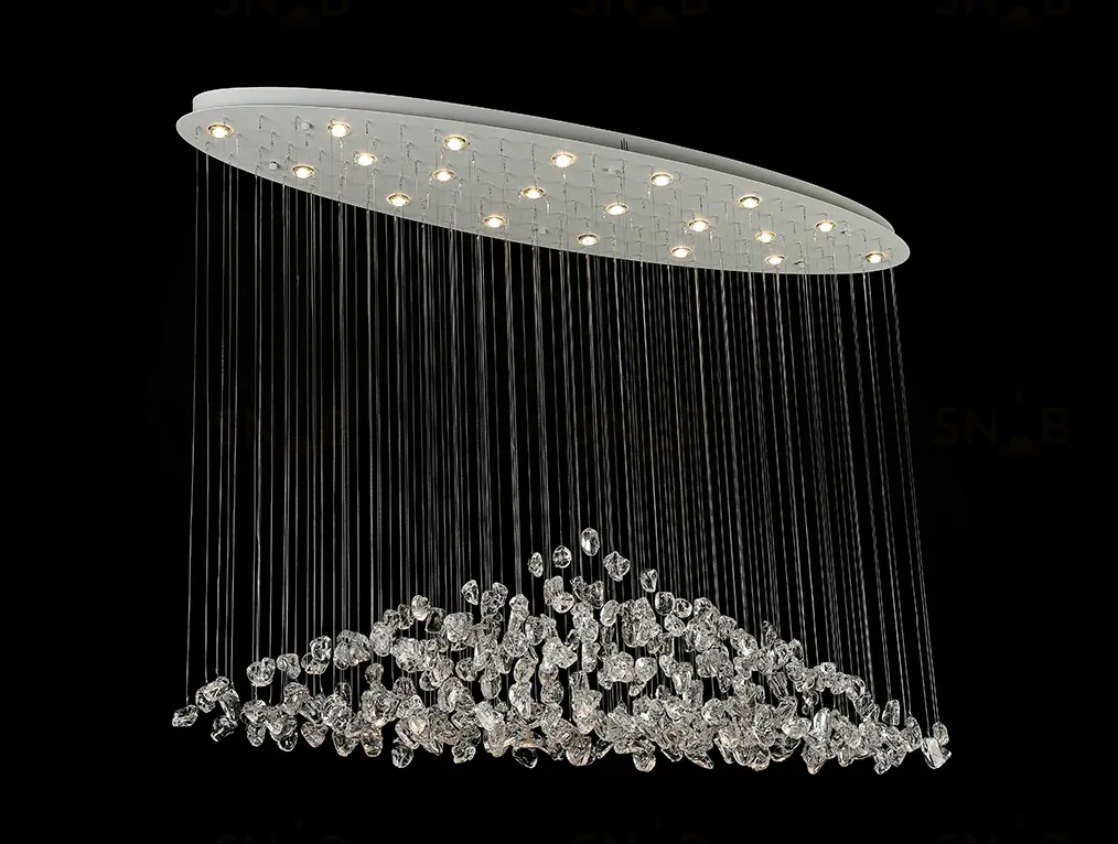 Потолочная люстра Newport 8230/140 С oval white clear М0071679 8230/140 С oval white clear
