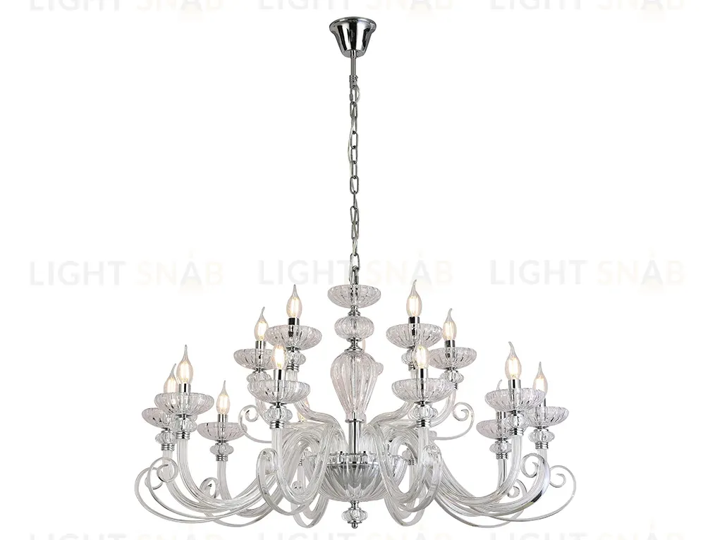Подвесные люстры Newport 8620+5/C chrome clear М0071527 8620+5/C chrome clear