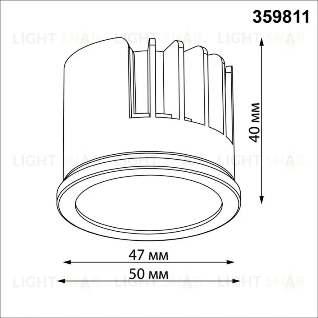 Светодиодный модуль в комплекте с драйвером Novotech Diod Mod IP20 LED 10W 3000К 180-265V 359811 359811