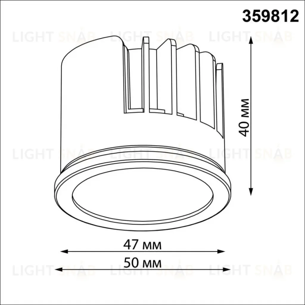 Светодиодный модуль в комплекте с драйвером Novotech Diod Mod IP20 LED 10W 4000К 180-265V 359812 359812
