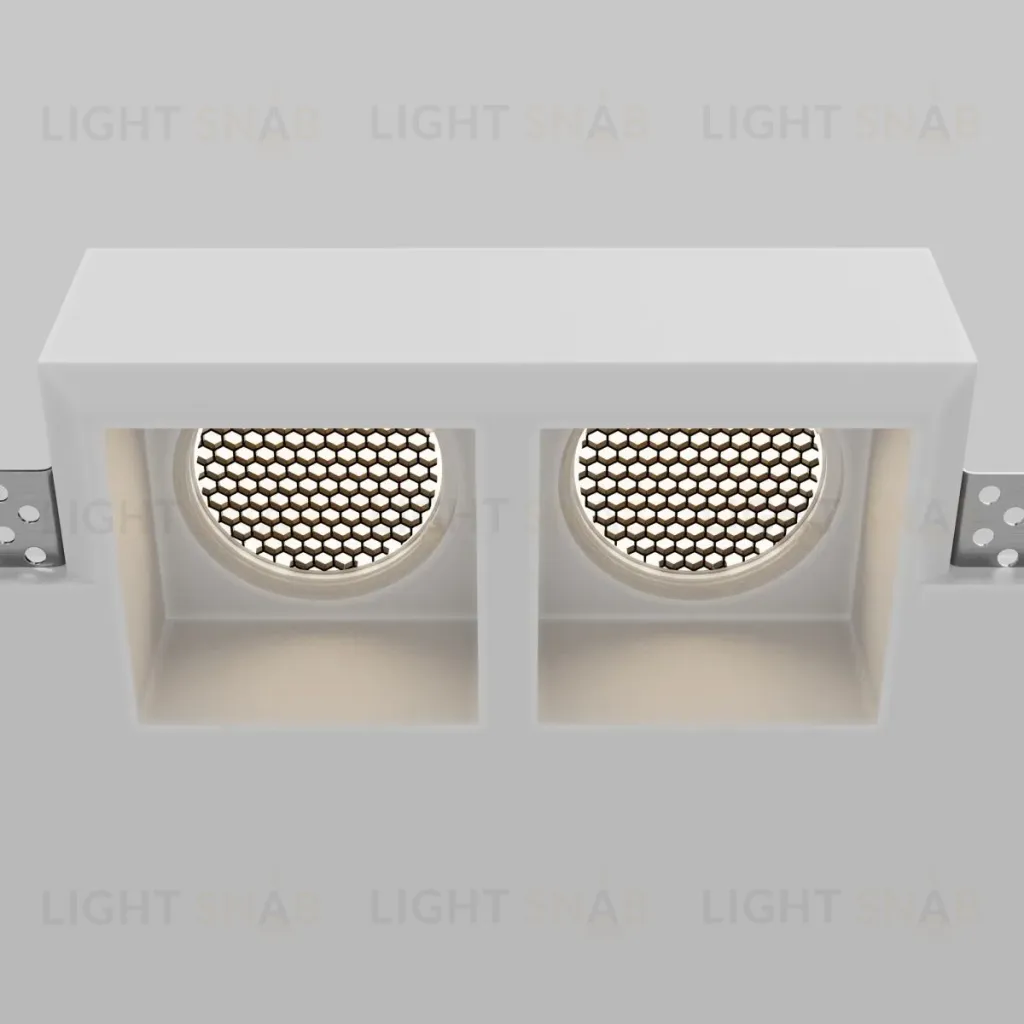 Встраиваемый светильник Maytoni Technical Gyps Modern DL131-GU10-02-W DL131-GU10-02-W