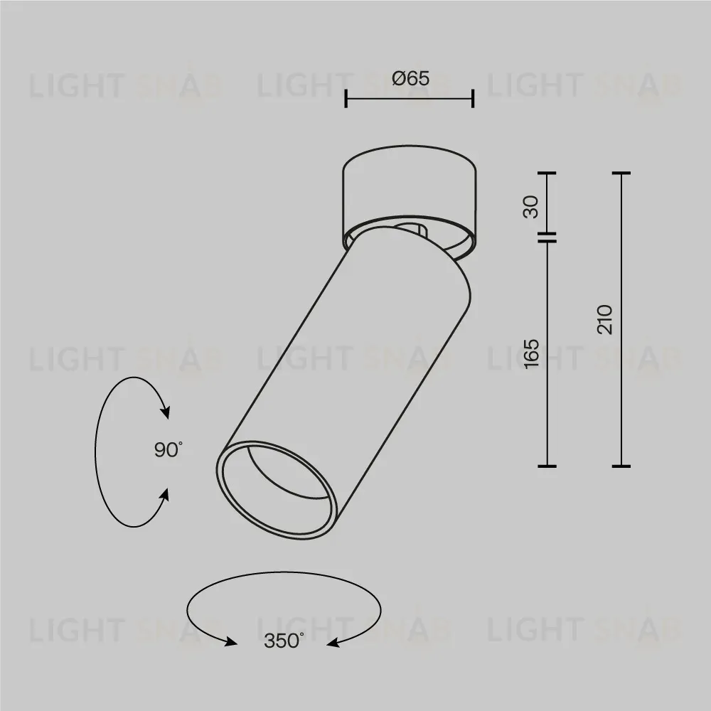 Спот Maytoni Technical Focus Led C055CL-L20W2.7-3-4K-M-B C055CL-L20W2.7-3-4K-M-B