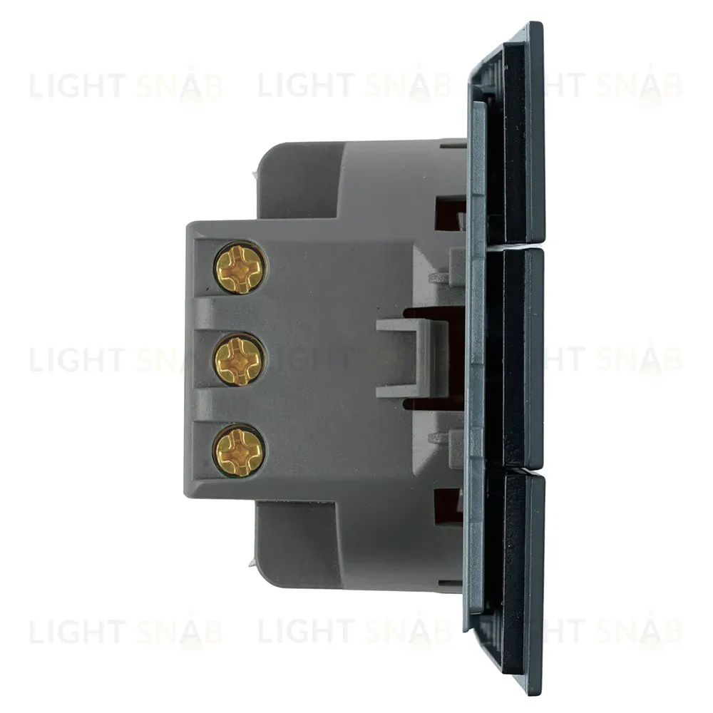 Выключатель 3-клавишный (механизм) Stekker Мия 250В 10А RSW10-3108-05 черный бархат 50444 50444