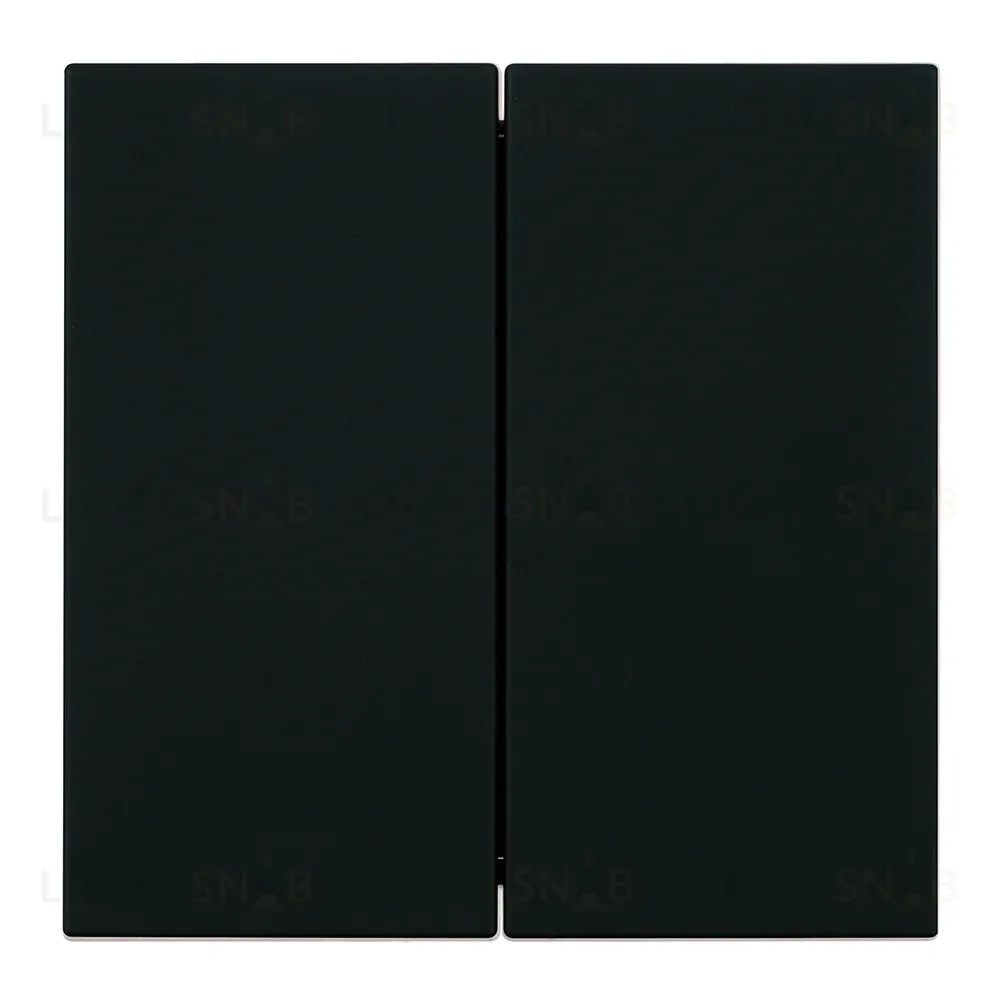 Переключатель 2-клавишный (механизм) Stekker Мия 250В 10А RSW10-3107-05 черный бархат 50448 50448