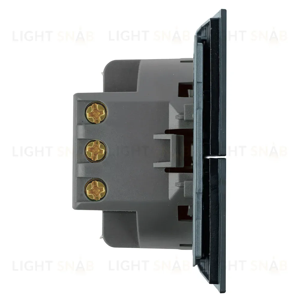 Переключатель 2-клавишный (механизм) Stekker Мия 250В 10А RSW10-3107-05 черный бархат 50448 50448