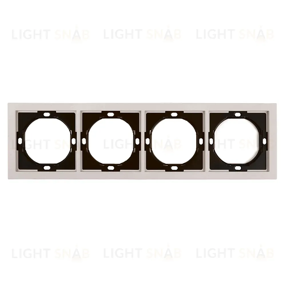 Рамка 4-местная Stekker Мия PFR00-3004-08 пудровый жемчуг 50489 50489