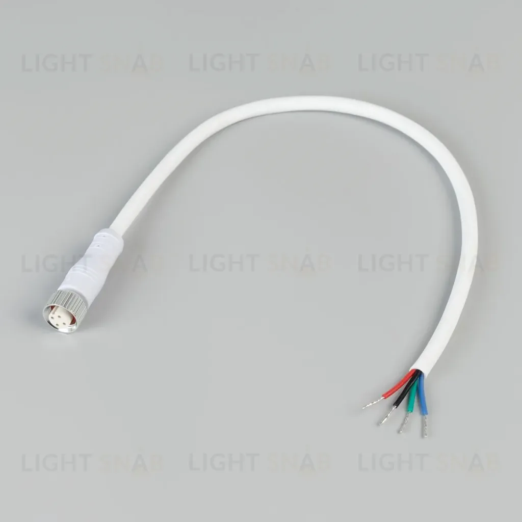 Коннектор питания Arlight ARL-WAVE-1615-CON-POWER-FEMALE-4PIN-WHT (IP67 Пластик) 060093 060093
