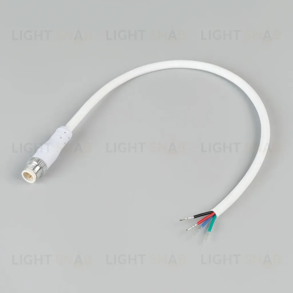 Коннектор питания Arlight ARL-WAVE-1615-CON-POWER-MALE-4PIN-WHT (IP67 Пластик) 060094 060094