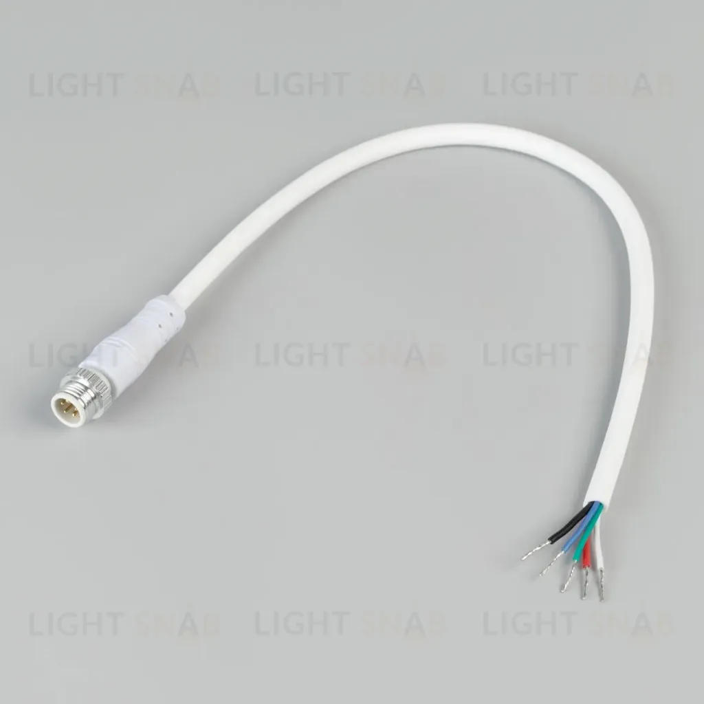 Коннектор питания Arlight ARL-WAVE-1615-CON-POWER-MALE-5PIN-WHT (IP67 Пластик) 060104 060104