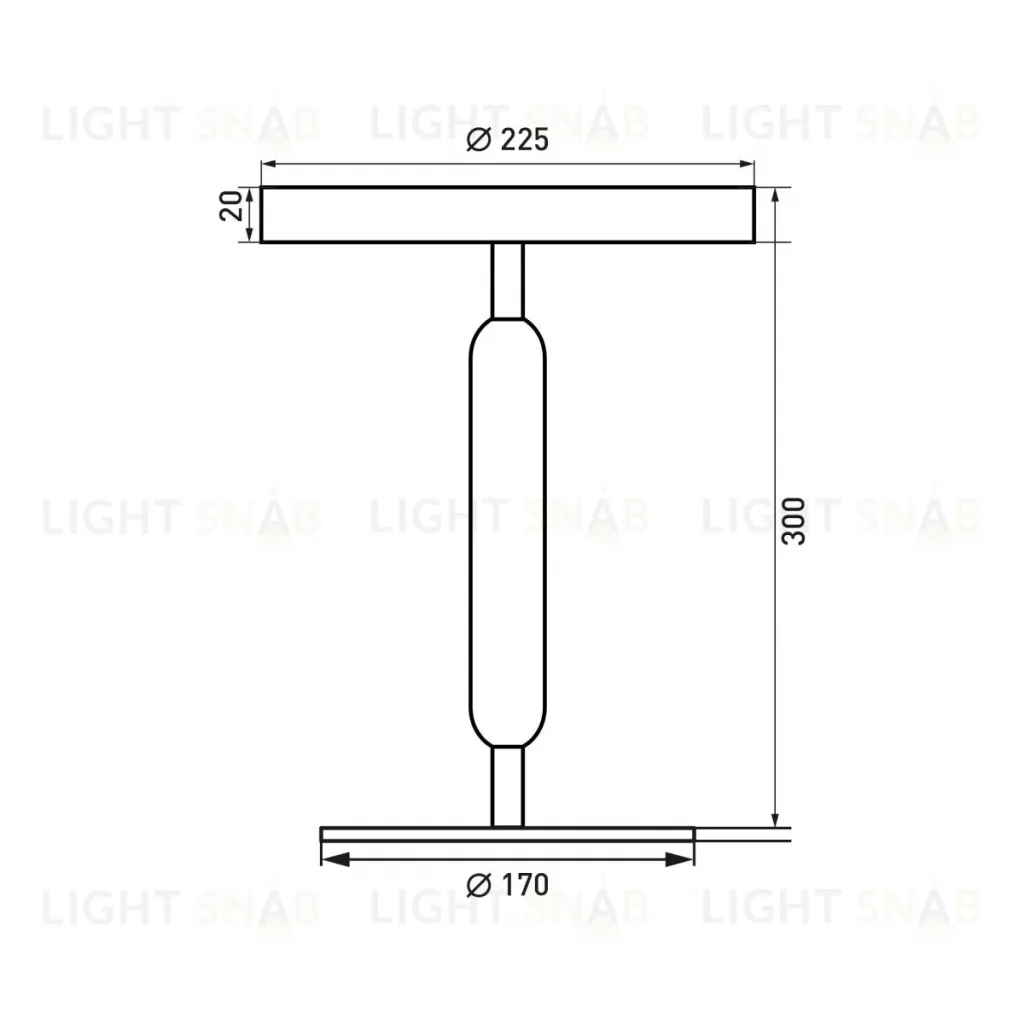 Светильник Arlight SP-ALYSS-TAB-R22.5x30-5W Warm3200-MIX (CF-BK, 110 deg, 230V) (IP20, Мрамор) 061708 061708