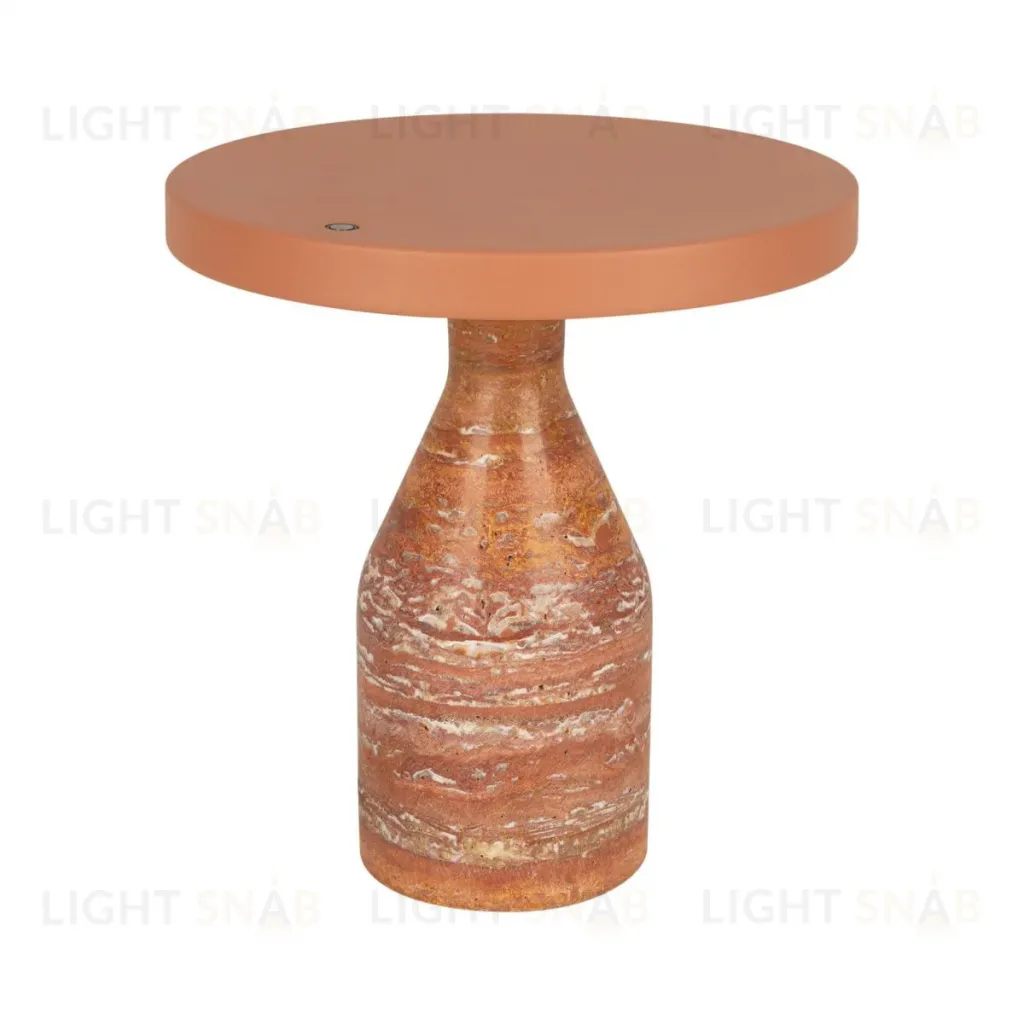 Настольная лампа Arlight SP-CROOD-TAB-R22.5x24-7W Warm3200-MIX (RD-BRG, 140 deg, 230V) (IP20, Травертин) 061732 061732
