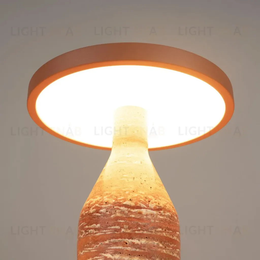 Настольная лампа Arlight SP-CROOD-TAB-R22.5x24-7W Warm3200-MIX (RD-BRG, 140 deg, 230V) (IP20, Травертин) 061732 061732