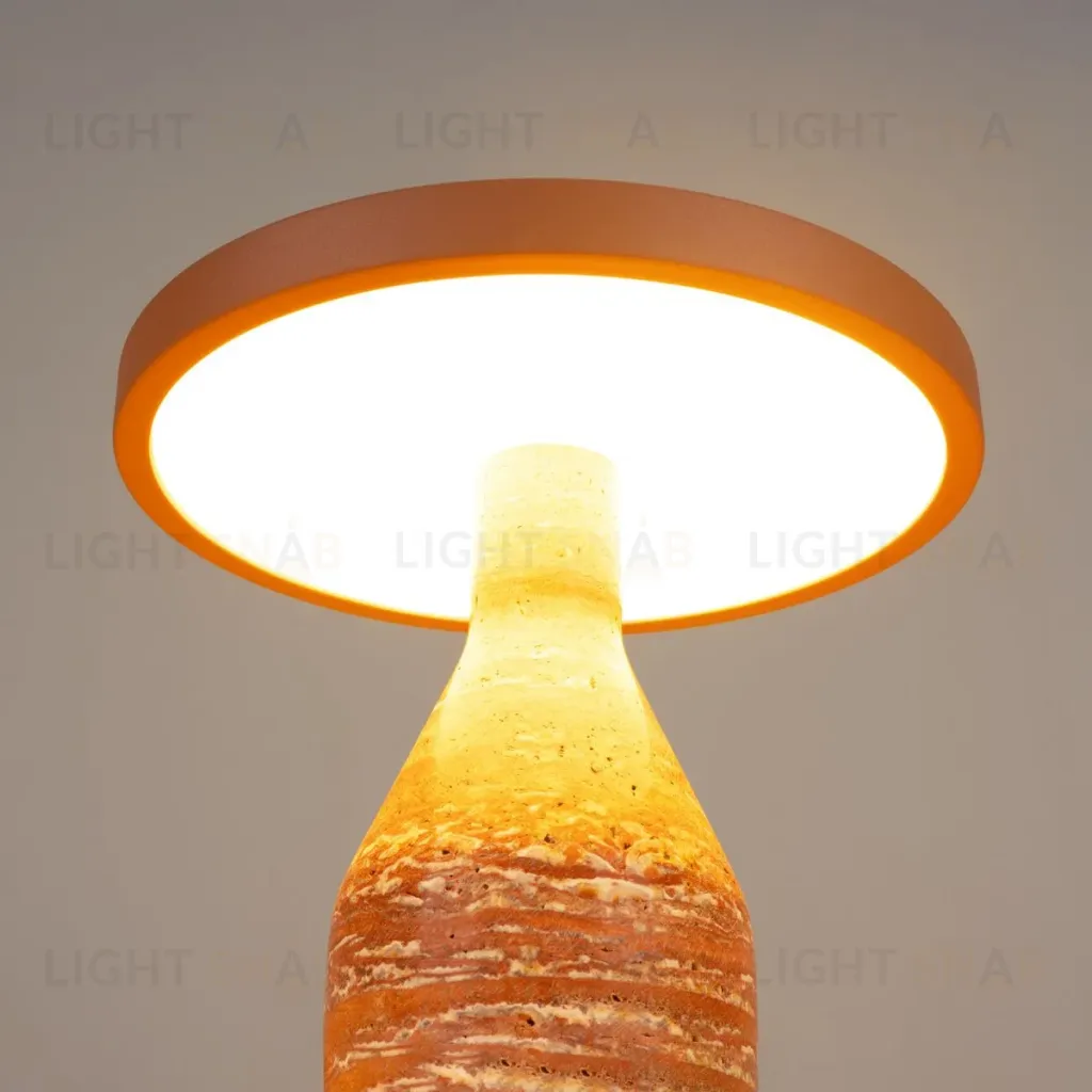 Настольная лампа Arlight SP-CROOD-TAB-R22.5x24-7W Warm3200-MIX (RD-BRG, 140 deg, 230V) (IP20, Травертин) 061732 061732