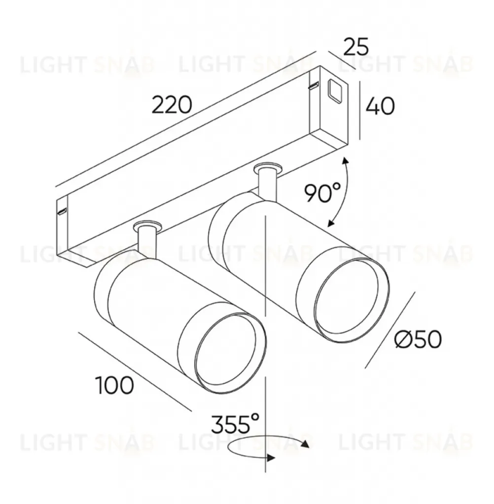 Трековый светильник CCT IMEX Smart Line IL.0050.5009-12-CCT-BK IL.0050.5009-12-CCT-BK